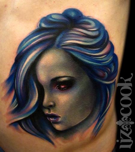 Tattoos - Creepy Blue Chick - 67016